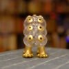 Clear Dahlia Gold Three-headed Cat "Dahlia Neko" (Clear Gold)