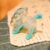 Clear Dahlia Sky Blue Three-headed Cat "Dahlia Neko" (Clear Sky Blue)