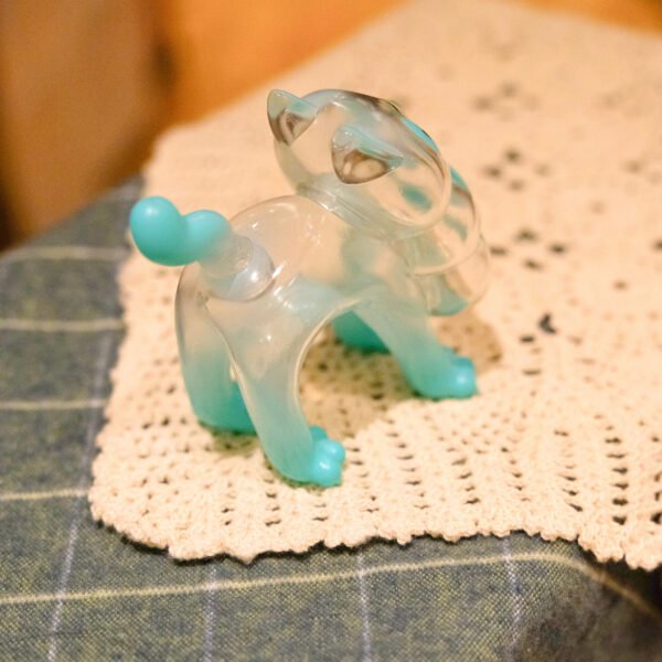 Clear Dahlia Sky Blue Three-headed Cat "Dahlia Neko" (Clear Sky Blue)