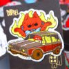 Doppel Joyride Silver Diamond Holographic Sticker (Each)