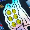 Dahlia Neko Silver Doppel Joyride Sticker (Each)
