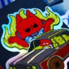 Car and Fire Doppel Joyride Sticker (Each)